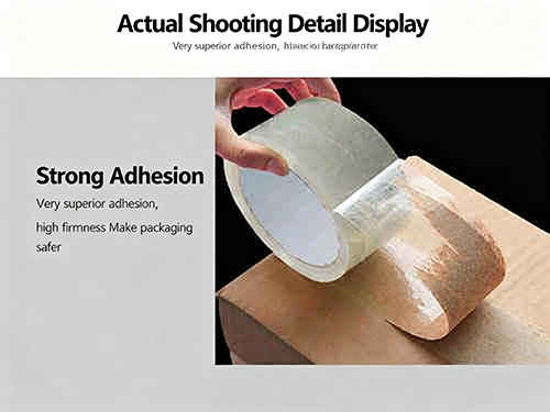 shipping tape adhesive quality showing