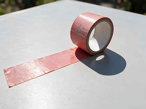 the color of colored tape fade
